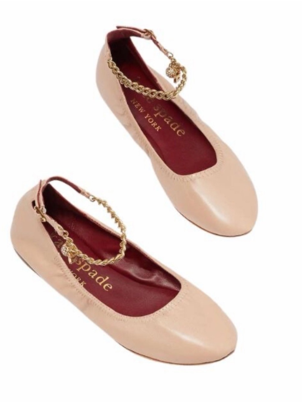Kate Spade Crush Flats Pink Size 5.5 leather